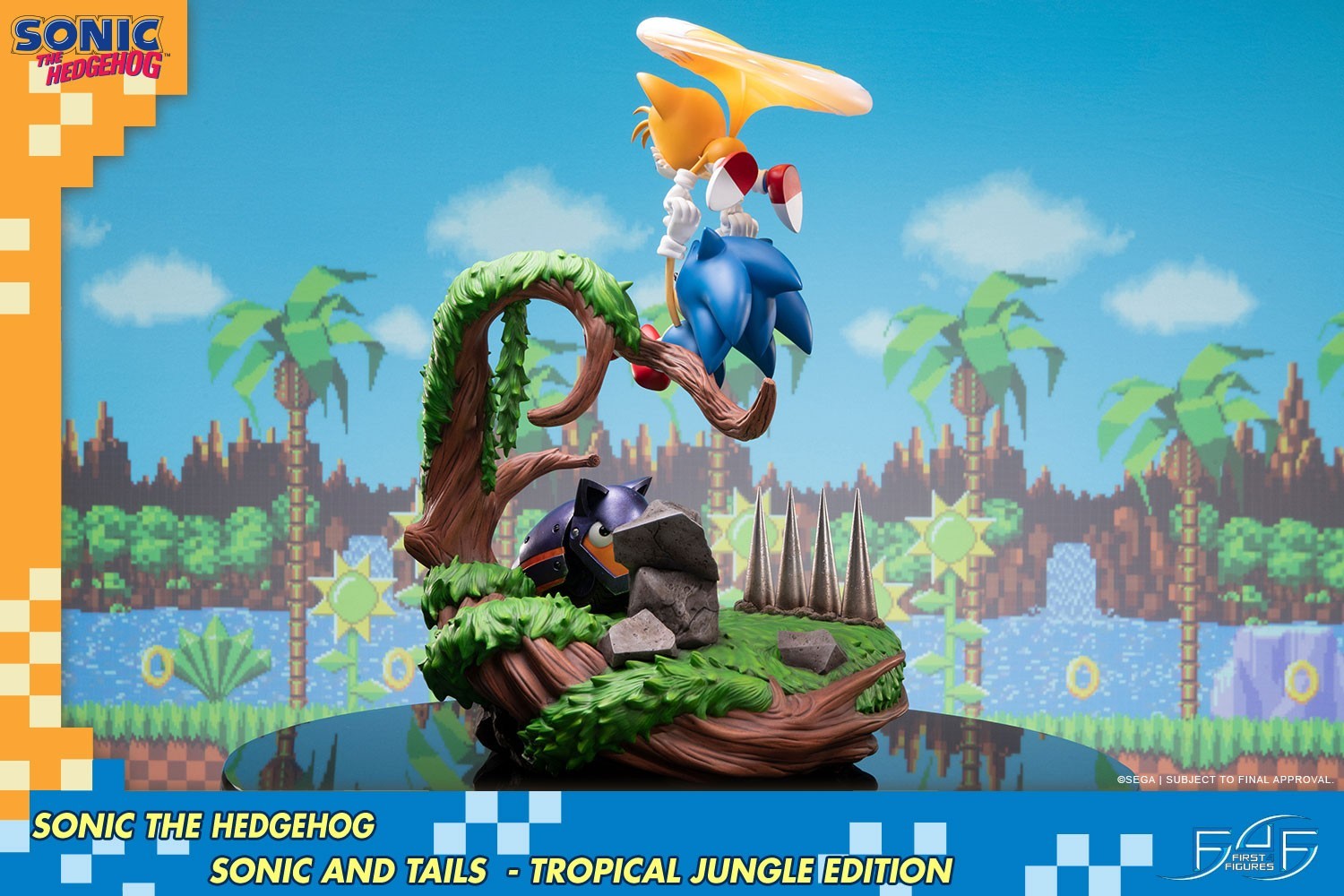 Sonic the Hedgehog - Cyclone - Miles "Tails" Prower - Diorama - Tropical Jungle Edition (First 4 Figures) photo 21
