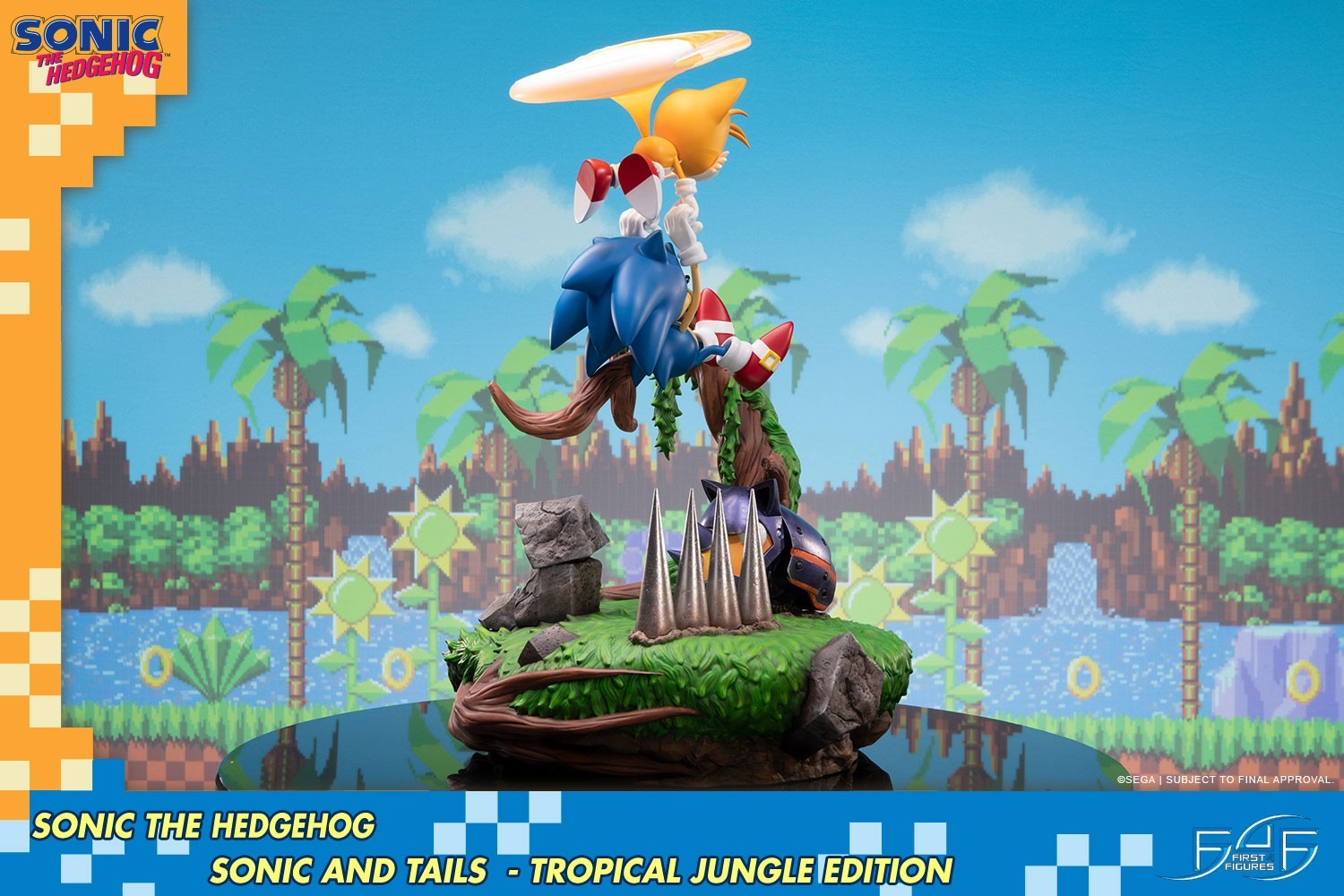 Sonic the Hedgehog - Cyclone - Miles "Tails" Prower - Diorama - Tropical Jungle Edition (First 4 Figures) photo 23