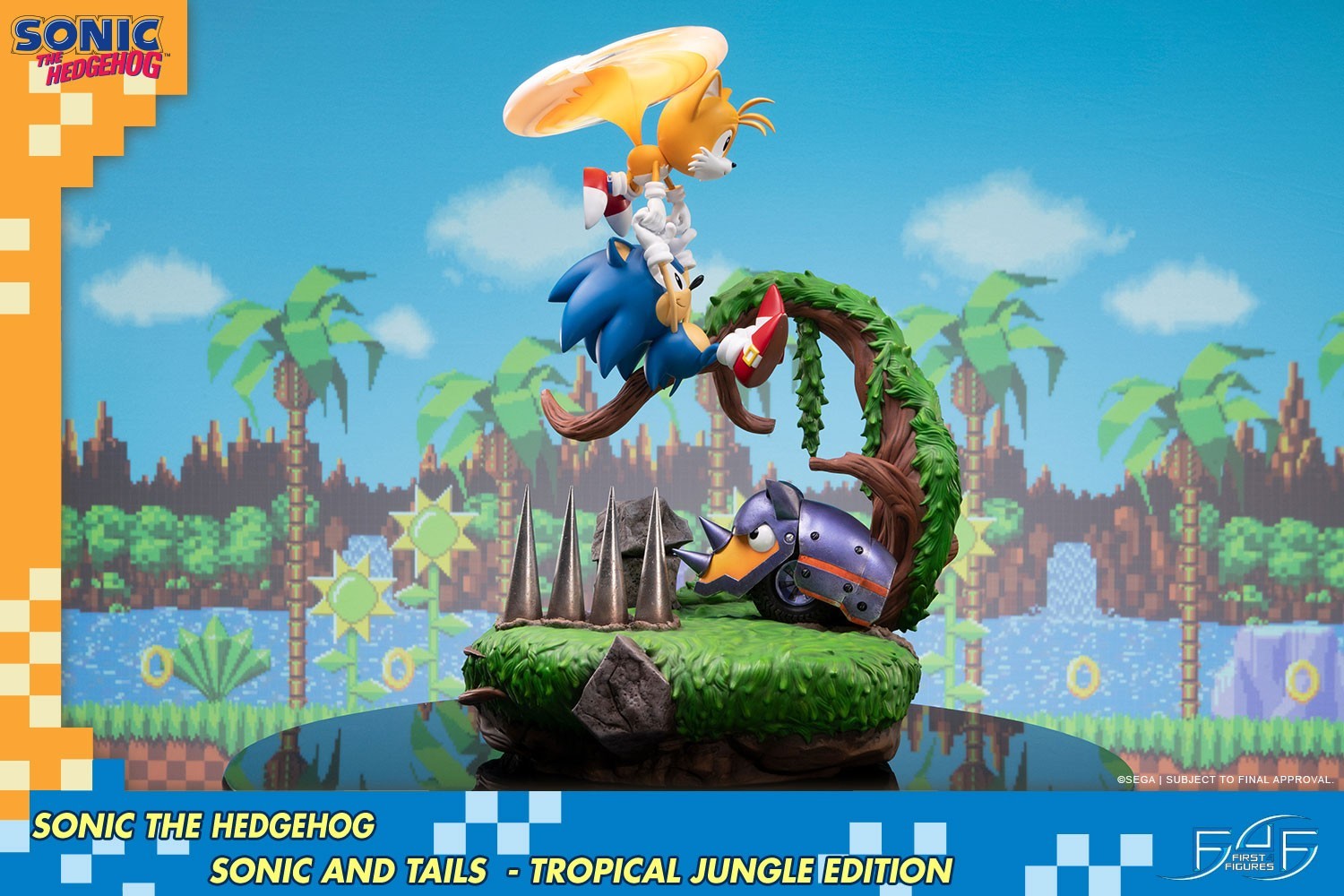 Sonic the Hedgehog - Cyclone - Miles "Tails" Prower - Diorama - Tropical Jungle Edition (First 4 Figures) photo 24