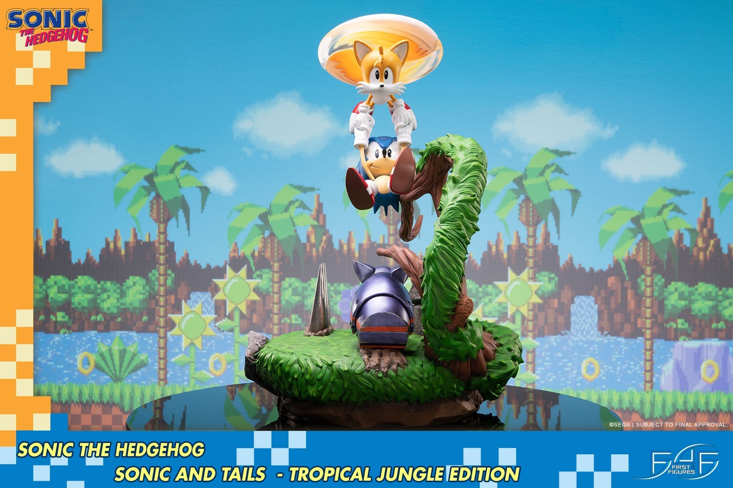 Sonic the Hedgehog - Cyclone - Miles "Tails" Prower - Diorama - Tropical Jungle Edition (First 4 Figures) photo 26