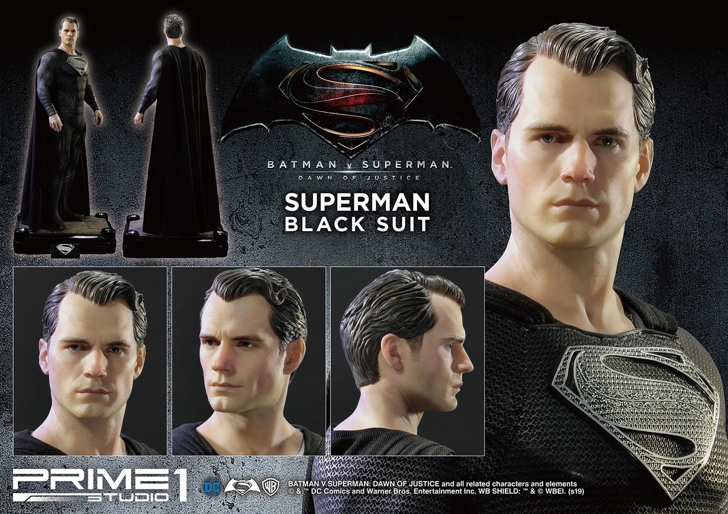 Batman v Superman: Dawn of Justice - Superman - High Definition Museum Masterline Series (HDMMDC-03BL) - 1/2 - Black Version (Prime 1 Studio) photo 2