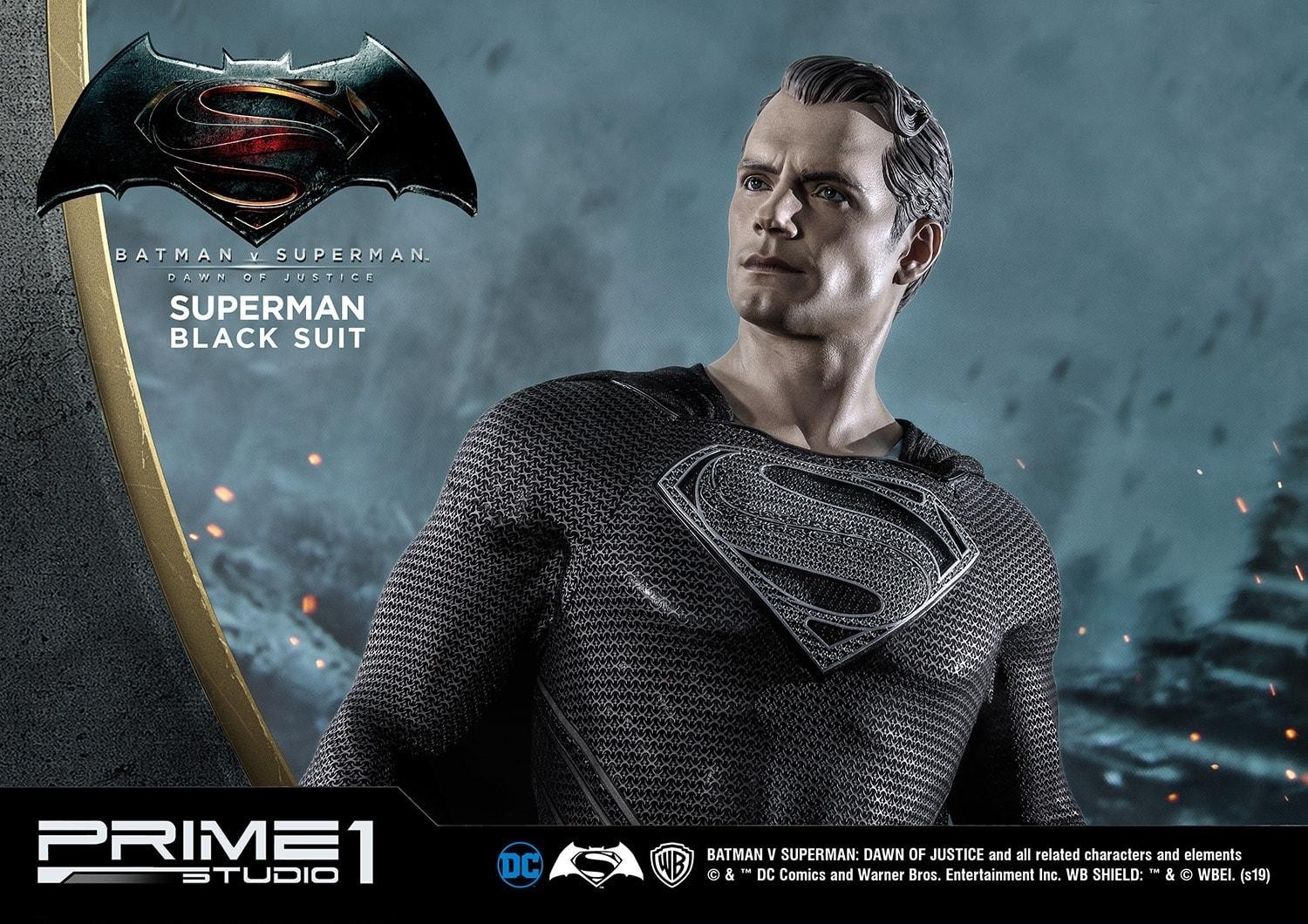 Batman v Superman: Dawn of Justice - Superman - High Definition Museum Masterline Series (HDMMDC-03BL) - 1/2 - Black Version (Prime 1 Studio) photo 5