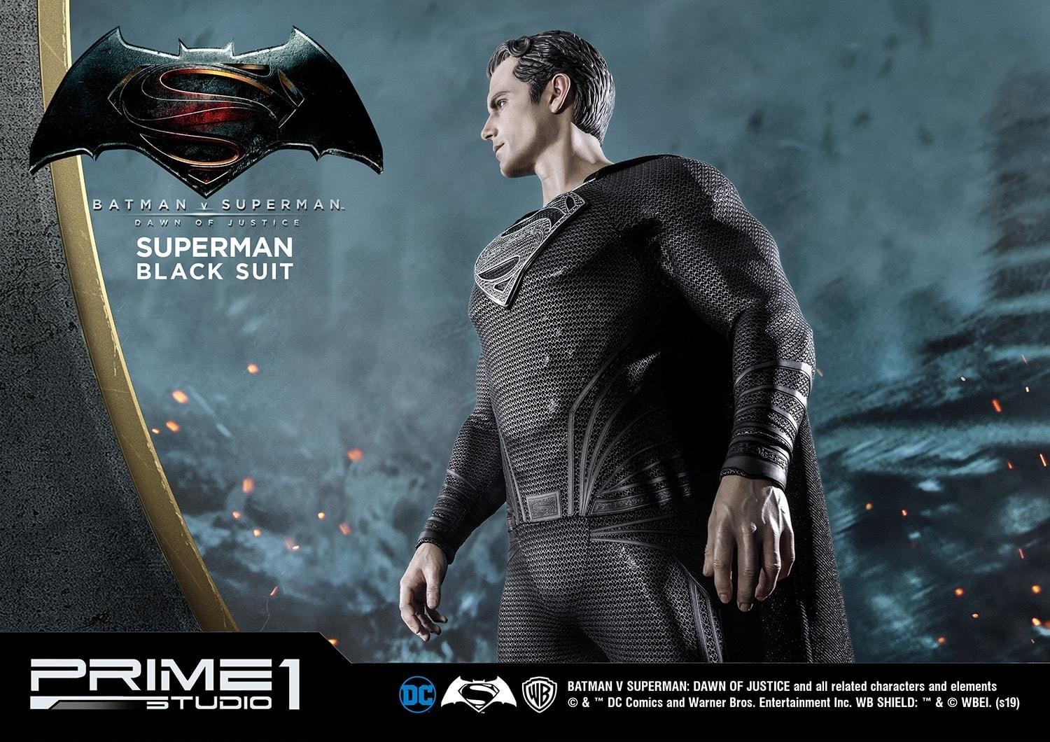 Batman v Superman: Dawn of Justice - Superman - High Definition Museum Masterline Series (HDMMDC-03BL) - 1/2 - Black Version (Prime 1 Studio) photo 9