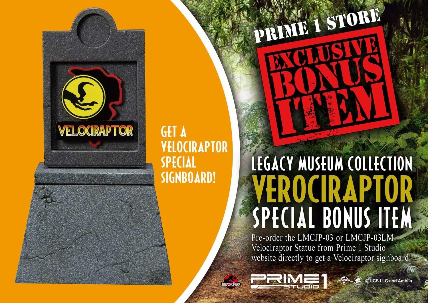 Jurassic Park - Velociraptor - Legacy Museum Collection (LMCJP-03LM) - 1/6 - Closed Mouth version, Prime 1 Studio Limited Edition (Prime 1 Studio) photo 37