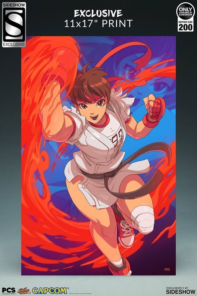Street Fighter - Kasugano Sakura - Mixed Media - Sakura Gym (Premium Collectibles Studio, Sideshow Collectibles) photo 6