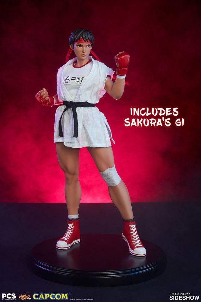 Street Fighter - Kasugano Sakura - Mixed Media - Sakura Gym (Premium Collectibles Studio, Sideshow Collectibles) photo 20