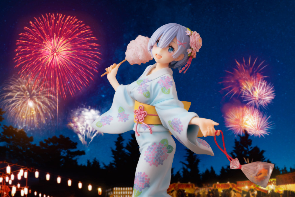 Re:Zero kara Hajimeru Isekai Seikatsu - Rem - KDcolle - 1/7 - Yukata Ver., Repaint (Kadokawa, Revolve) photo 3