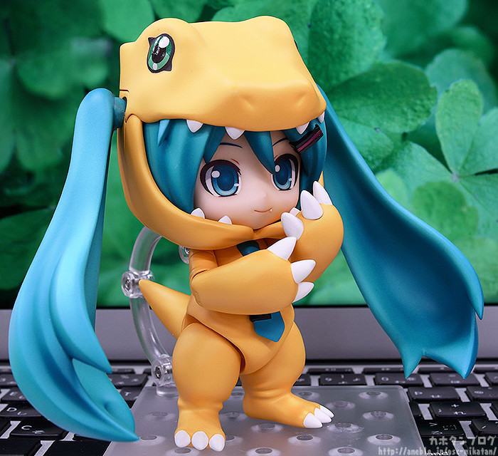 Digimon Adventure - Vocaloid - Hatsune Miku - Nendoroid  (#1439) - Kigurumi Agumon Ver. (Good Smile Company, Plex) photo 2