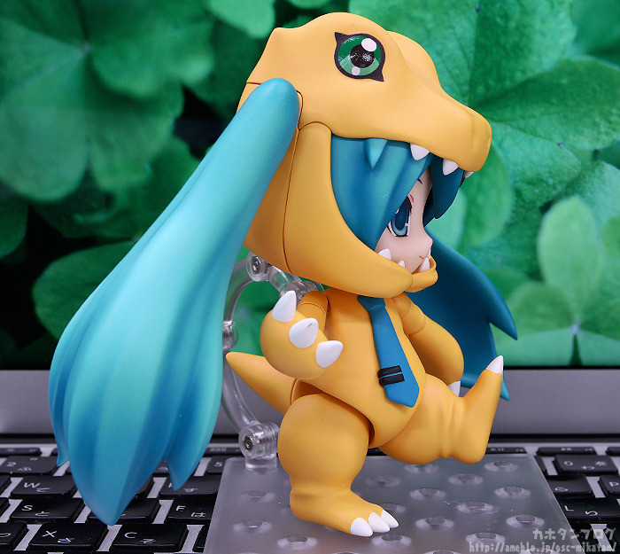 Digimon Adventure - Vocaloid - Hatsune Miku - Nendoroid  (#1439) - Kigurumi Agumon Ver. (Good Smile Company, Plex) photo 6