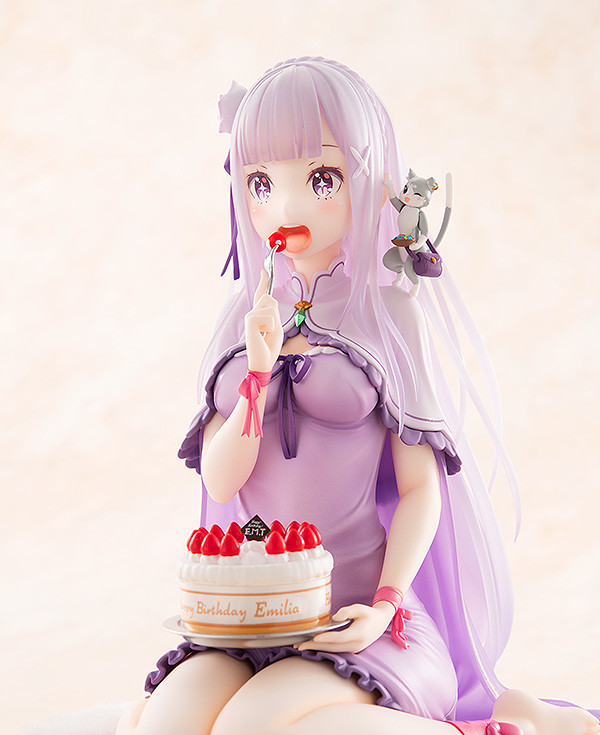 Re:Zero kara Hajimeru Isekai Seikatsu - Emilia - Puck - KDcolle - 1/7 - Birthday Cake Ver. (Good Smile Company, Kadokawa) photo 2