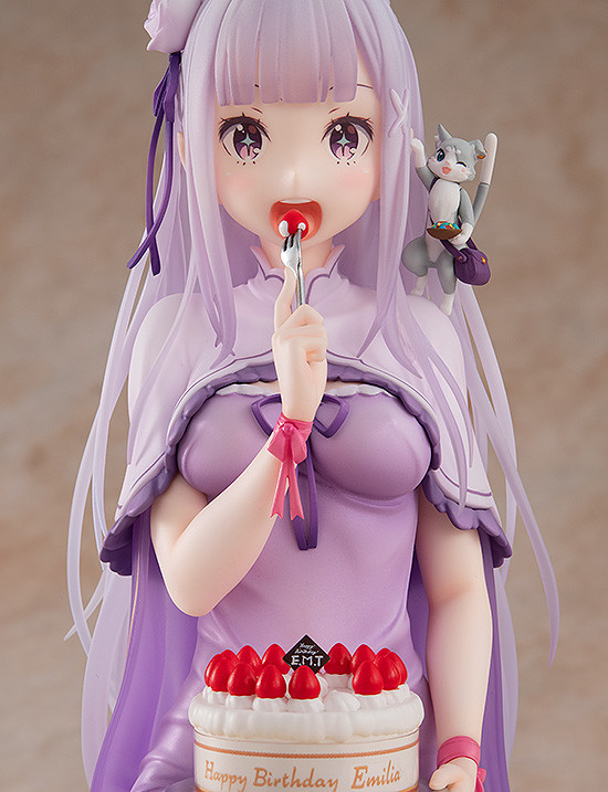 Re:Zero kara Hajimeru Isekai Seikatsu - Emilia - Puck - KDcolle - 1/7 - Birthday Cake Ver. (Good Smile Company, Kadokawa) photo 6