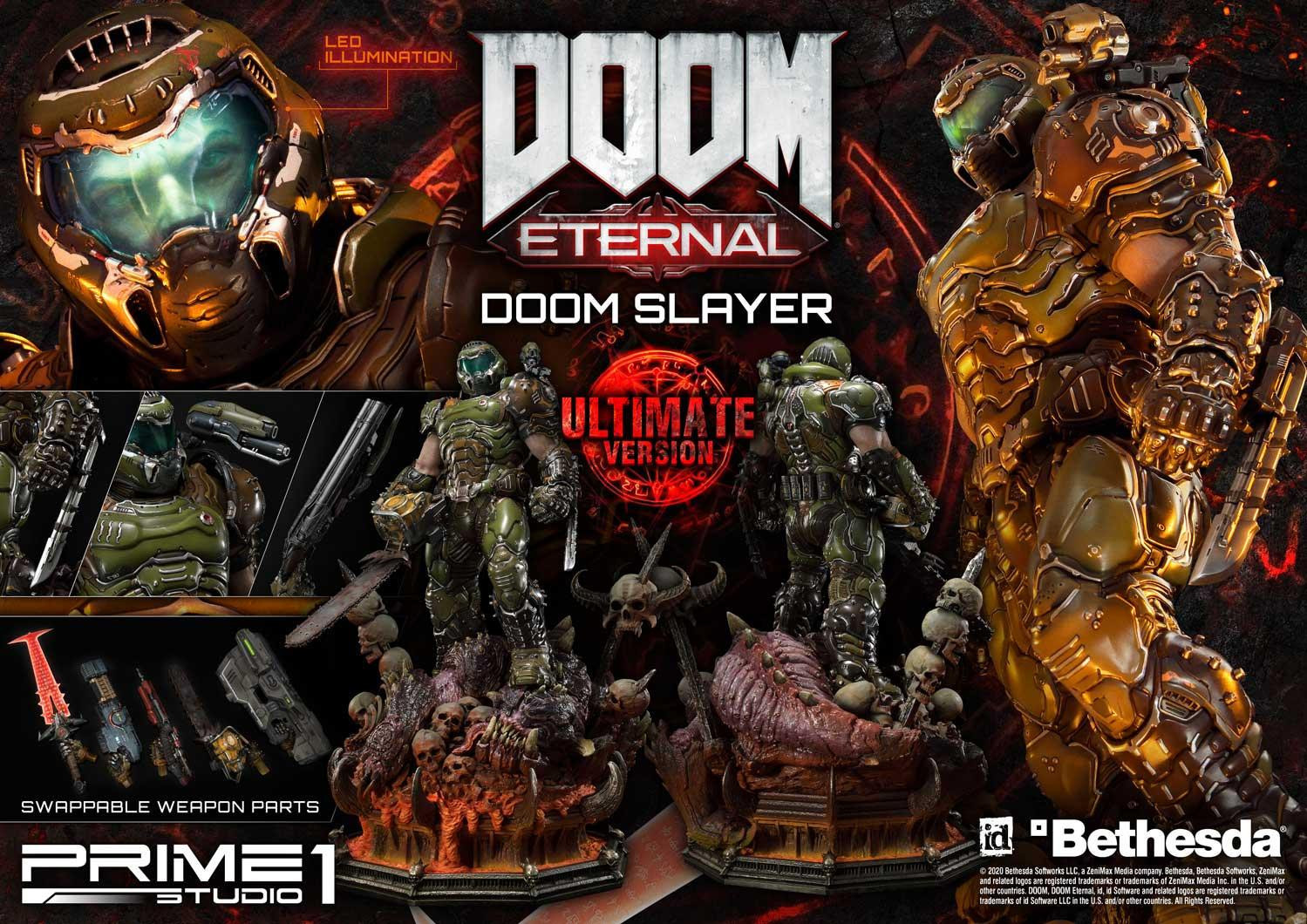 Doom Eternal - Doom Slayer - Pinky - Museum Masterline Series  (UMMDOOM-01UT) - 1/3 - Ultimate Version (Prime 1 Studio) photo 49