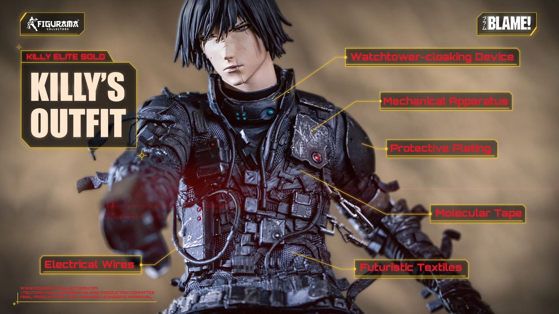 Blame! - Killy - Kujo-kei - Elite Solo Statue - 1/6 (Figurama Collectors) photo 2