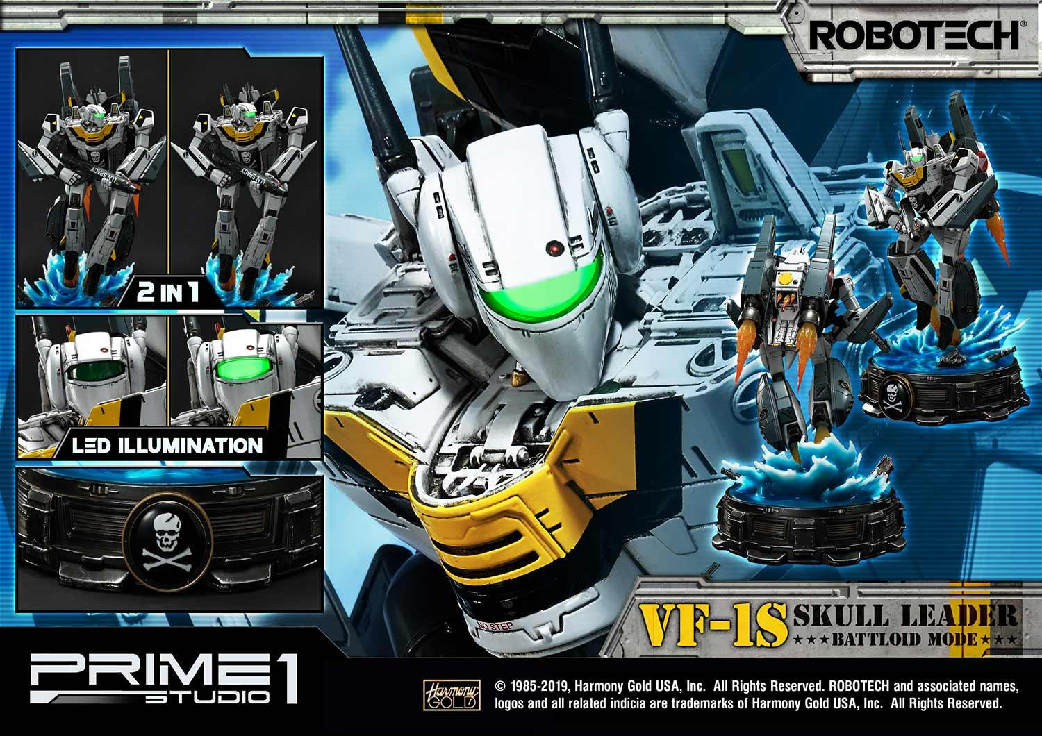 Robotech - VF-1S Skull Leader - Premium Masterline (PMRT-03) - Battloid Mode (Prime 1 Studio) photo 3