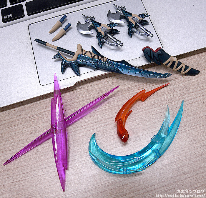 Monster Hunter World - Hunter - Nendoroid (#1284-DX) - Female Nargacuga Alpha Armor Ver., DX (Good Smile Company) photo 10