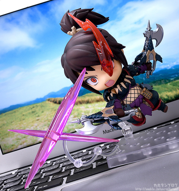 Monster Hunter World - Hunter - Nendoroid (#1284-DX) - Female Nargacuga Alpha Armor Ver., DX (Good Smile Company) photo 12
