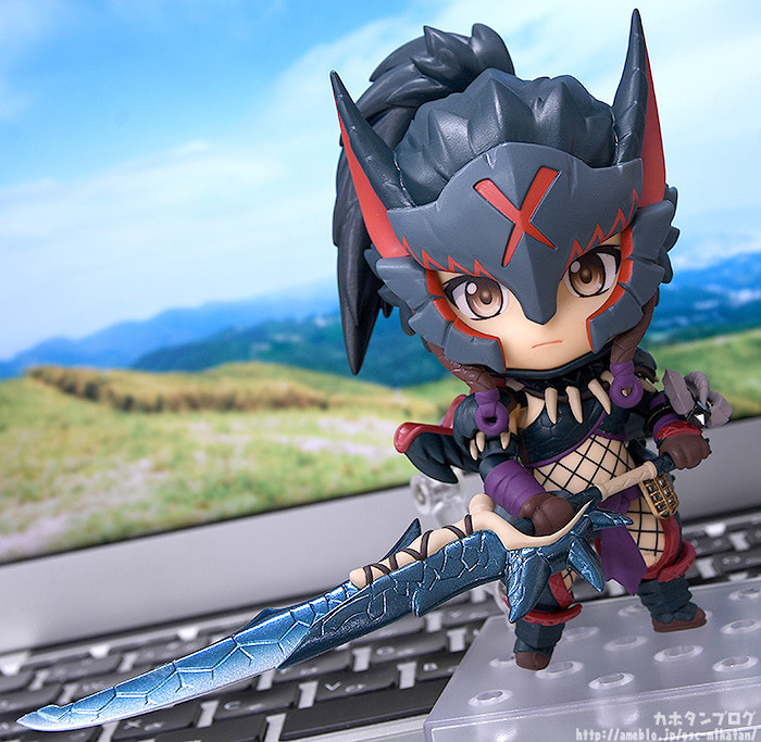 Monster Hunter World - Hunter - Nendoroid (#1284-DX) - Female Nargacuga Alpha Armor Ver., DX (Good Smile Company) photo 14