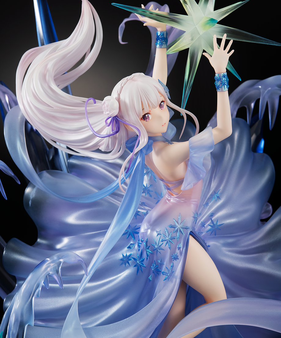 Re:Zero kara Hajimeru Isekai Seikatsu - Emilia - Shibuya Scramble Figure - 1/7 - Crystal Dress Ver. (Alpha Satellite, eStream) photo 4