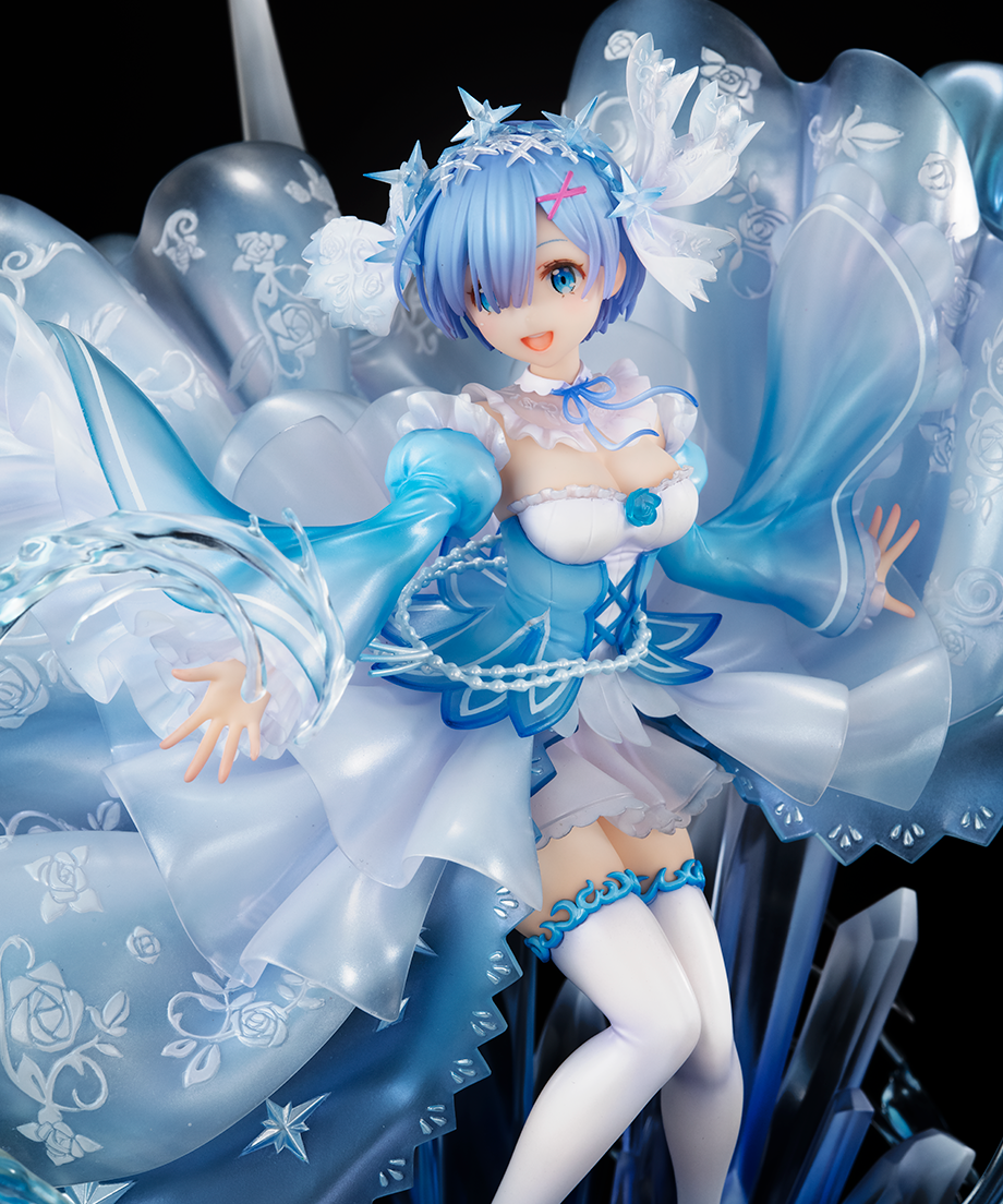 Re:Zero kara Hajimeru Isekai Seikatsu - Rem - Shibuya Scramble Figure - 1/7 - Crystal Dress Ver. (Alpha Satellite, eStream) photo 6