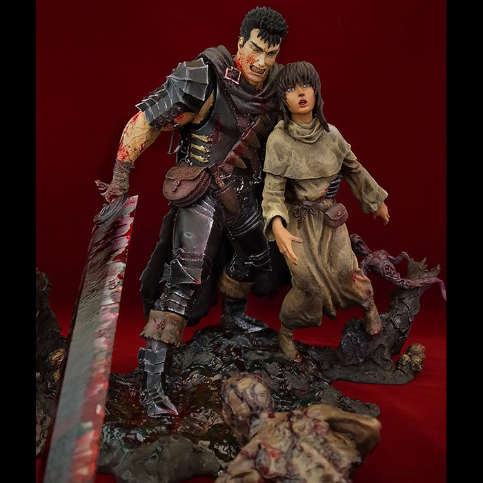 Berserk - Casca - Guts - 1/6 - Winter Journey- Limited Edition I Black Repainting Version) (Art of War)