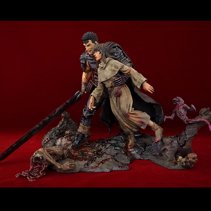 Berserk - Casca - Guts - 1/6 - Winter Journey- Limited Edition I Black Repainting Version) (Art of War) photo 5