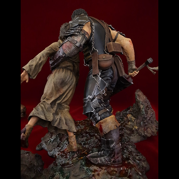Berserk - Casca - Guts - 1/6 - Winter Journey- Limited Edition I Black Repainting Version) (Art of War) photo 6