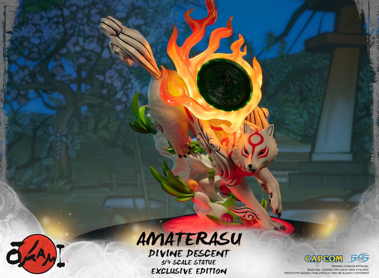 Ookami - Amaterasu - Divine Descent - 1/4 - Exclusive Edition (First 4 Figures) photo 3