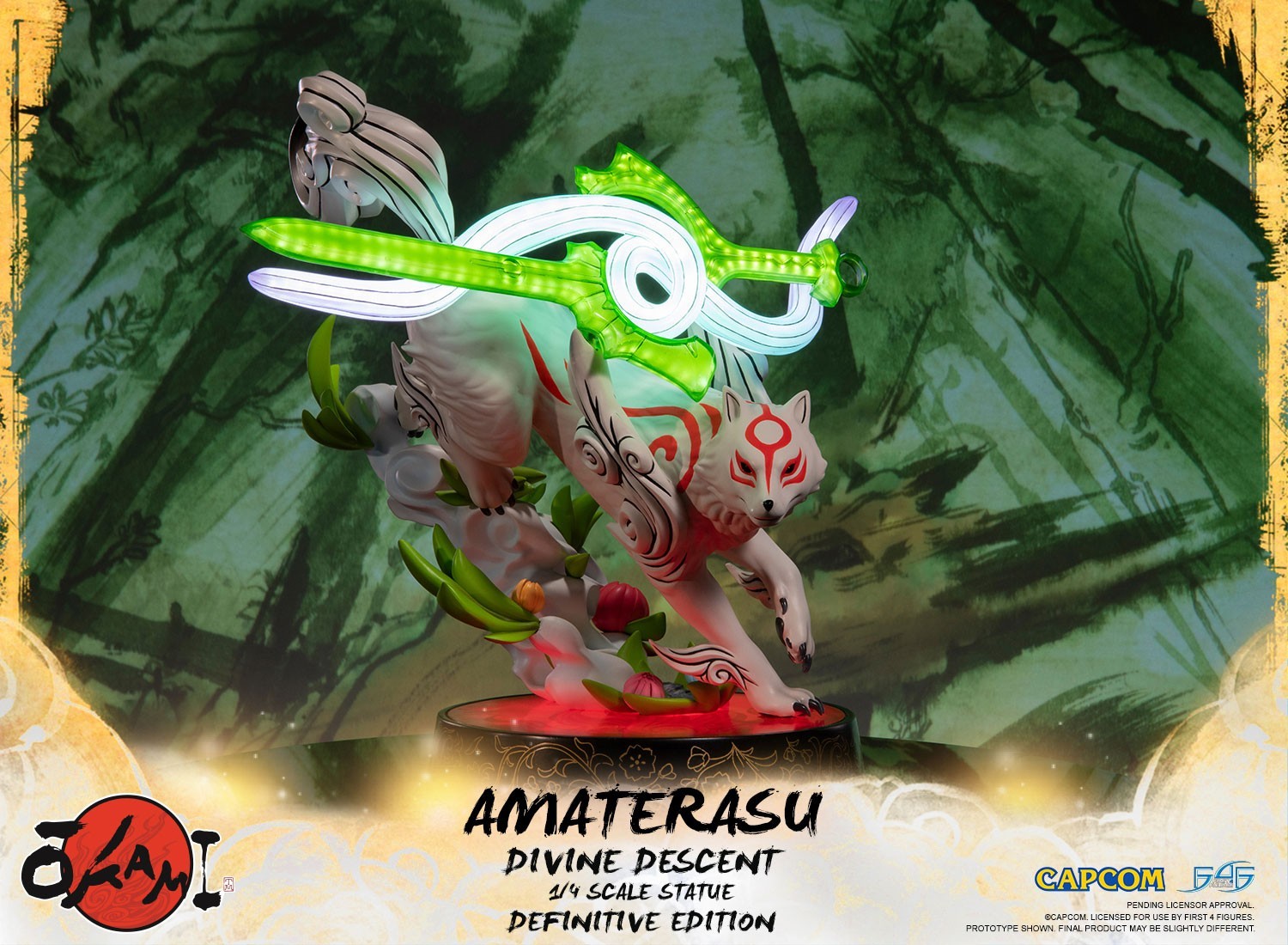 Ookami - Amaterasu - Divine Descent - 1/4 - Definitive Edition (First 4 Figures) photo 3