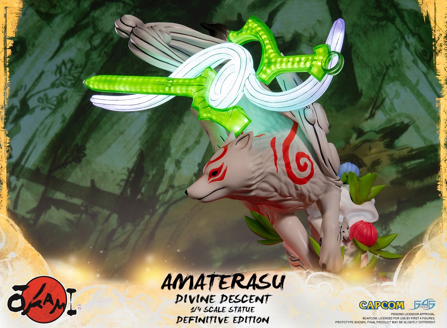 Ookami - Amaterasu - Divine Descent - 1/4 - Definitive Edition (First 4 Figures) photo 6