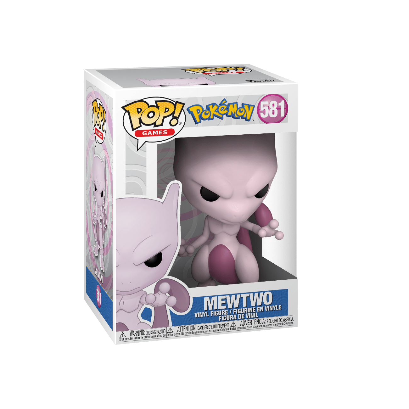 Pocket Monsters - Mewtwo - POP! Games  (581) - POP! Pokémon - POP! Vinyl  (46864) (Funko Toys)