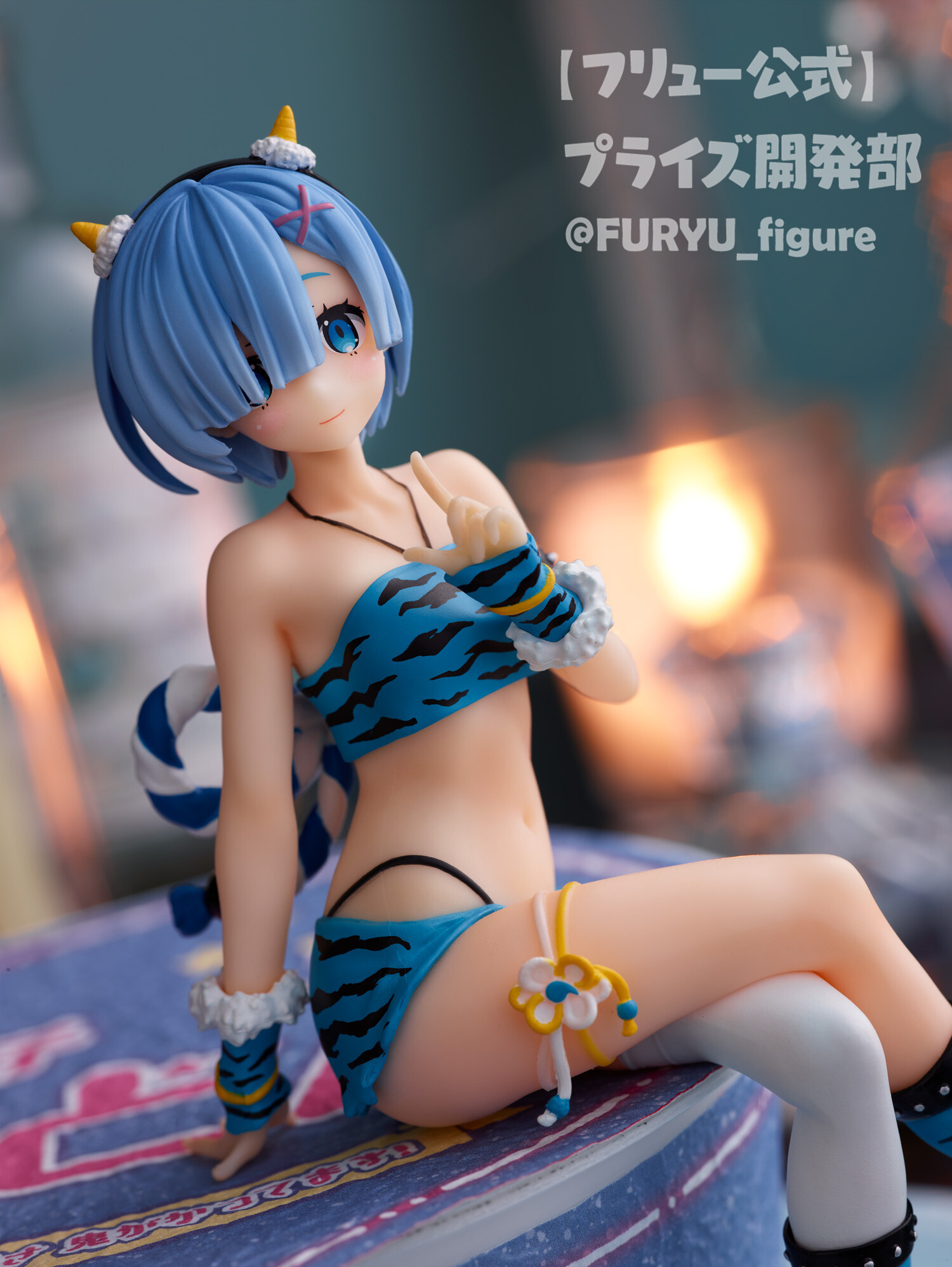 Re:Zero kara Hajimeru Isekai Seikatsu - Rem - Noodle Stopper Figure - Oni Ishou (FuRyu) photo 5