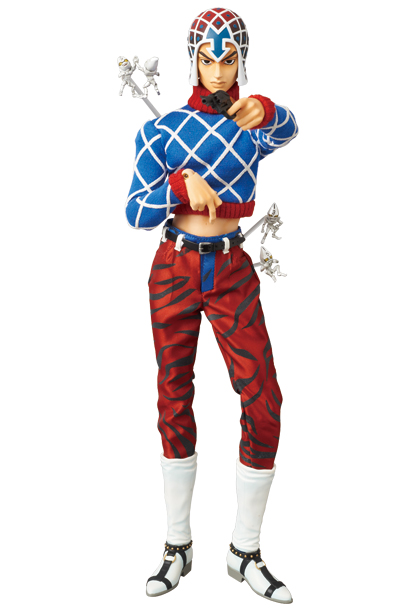 Jojo no Kimyou na Bouken - Ougon no Kaze - Guido Mista - Sex Pistols - Real Action Heroes (#547) - 1/6 (Medicom Toy)