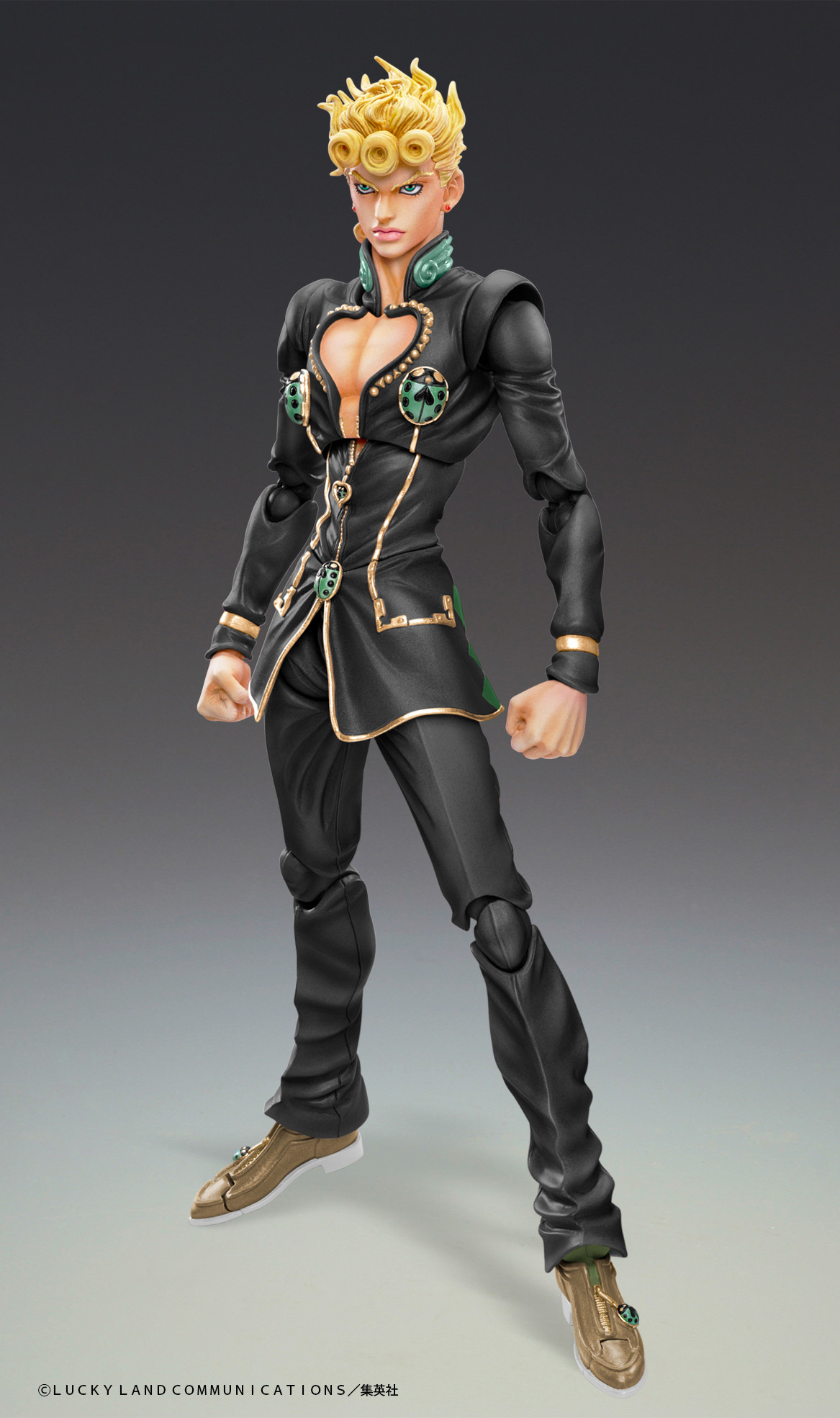 Jojo no Kimyou na Bouken - Ougon no Kaze - Giorno Giovanna - Super Action Statue - Ver. Black (Medicos Entertainment) photo 4