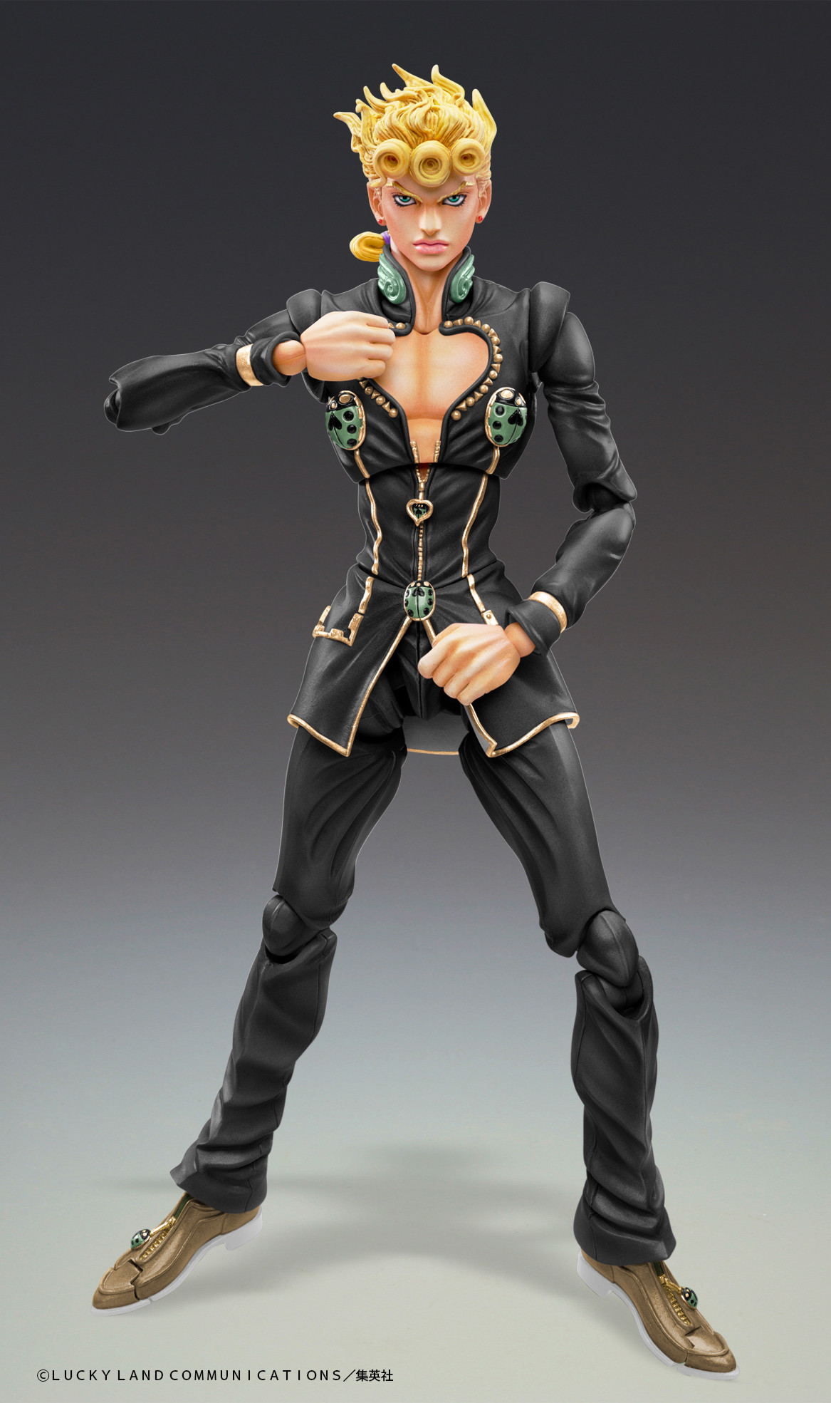 Jojo no Kimyou na Bouken - Ougon no Kaze - Giorno Giovanna - Super Action Statue - Ver. Black (Medicos Entertainment) photo 7