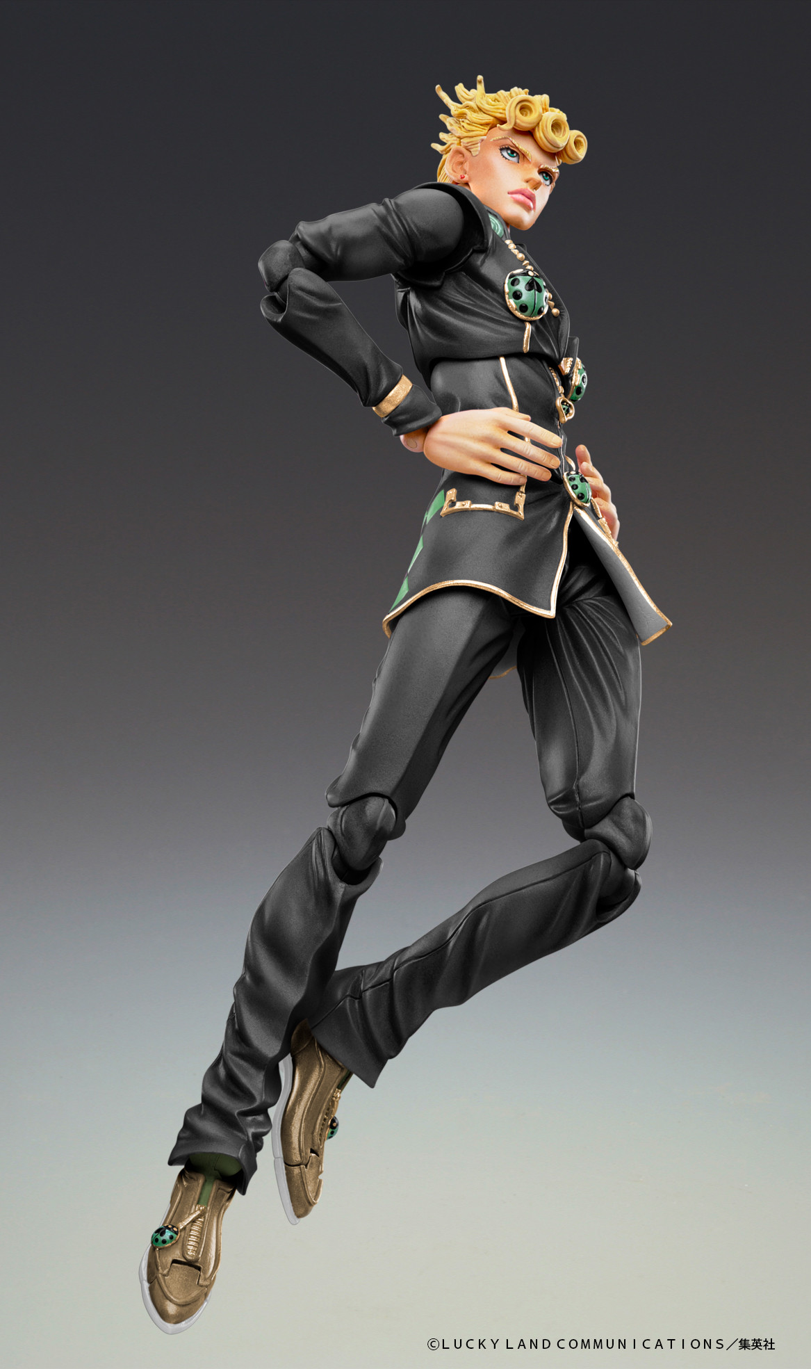 Jojo no Kimyou na Bouken - Ougon no Kaze - Giorno Giovanna - Super Action Statue - Ver. Black (Medicos Entertainment) photo 8