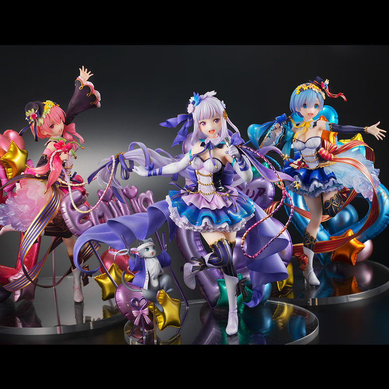 Re:Zero kara Hajimeru Isekai Seikatsu - Emilia - Puck - Shibuya Scramble Figure - 1/7 - Idol Ver (Alpha Satellite, eStream) photo 9