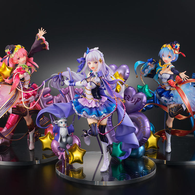 Re:Zero kara Hajimeru Isekai Seikatsu - Emilia - Puck - Shibuya Scramble Figure - 1/7 - Idol Ver (Alpha Satellite, eStream) photo 13