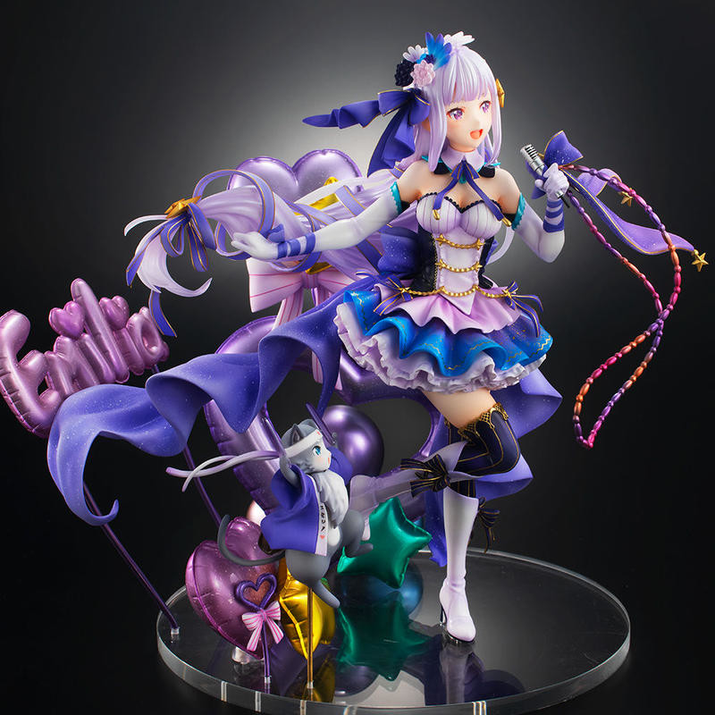 Re:Zero kara Hajimeru Isekai Seikatsu - Emilia - Puck - Shibuya Scramble Figure - 1/7 - Idol Ver (Alpha Satellite, eStream) photo 14
