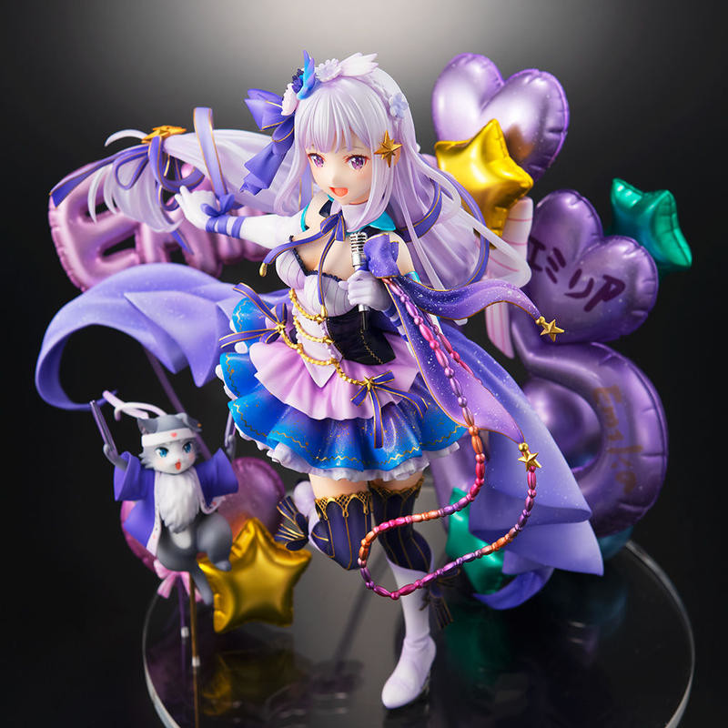 Re:Zero kara Hajimeru Isekai Seikatsu - Emilia - Puck - Shibuya Scramble Figure - 1/7 - Idol Ver (Alpha Satellite, eStream) photo 8