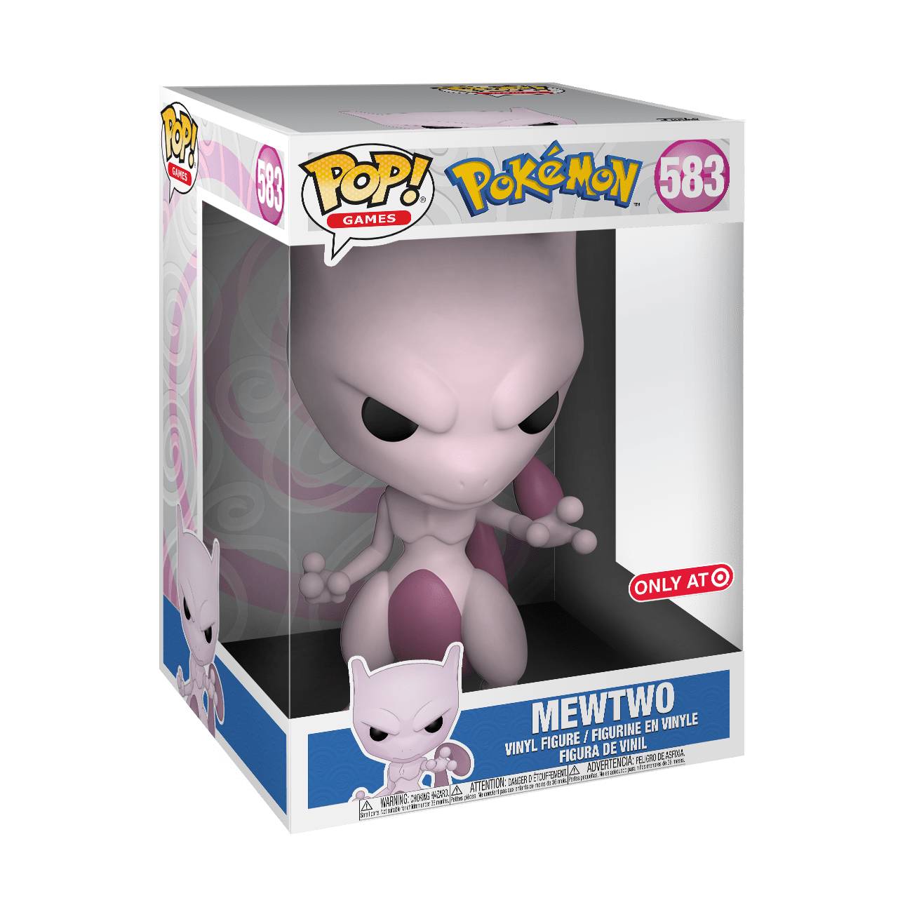 Pocket Monsters - Mewtwo - Jumbo Sized POP! - POP! Games (#583) - POP! Pokémon - POP! Vinyl - 10-Inch POP! (Funko Toys, Target) photo 2