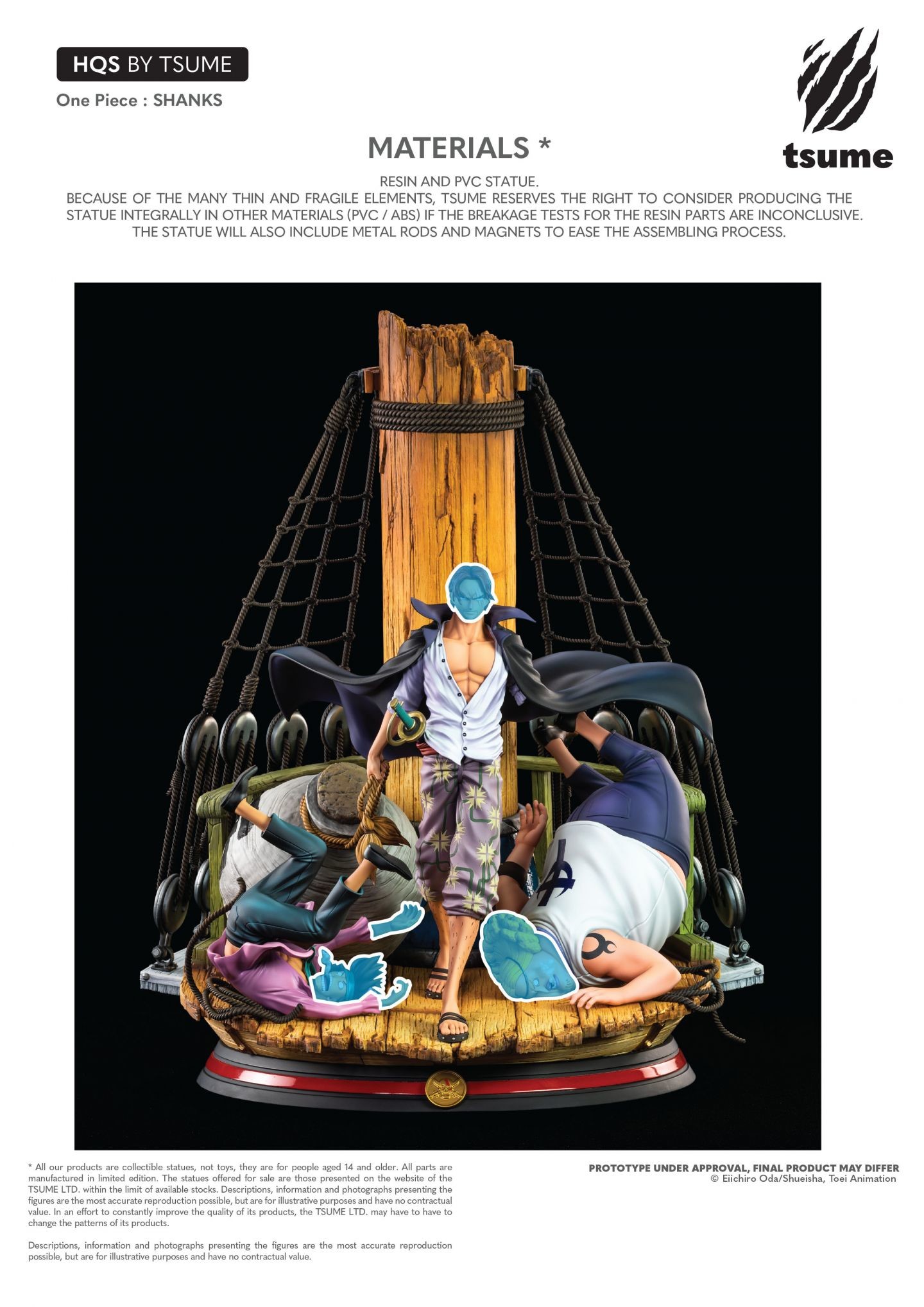 One Piece - Akagami no Shanks - HQS - 1/7 (Tsume) photo 8