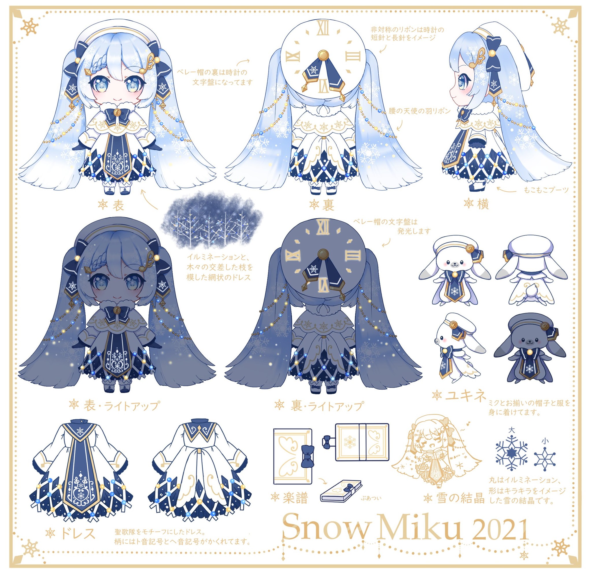 Vocaloid - Hatsune Miku - Rabbit Yukine - Nendoroid (#1539) - Snow, Glowing Snow Ver. (Good Smile Company) photo 2