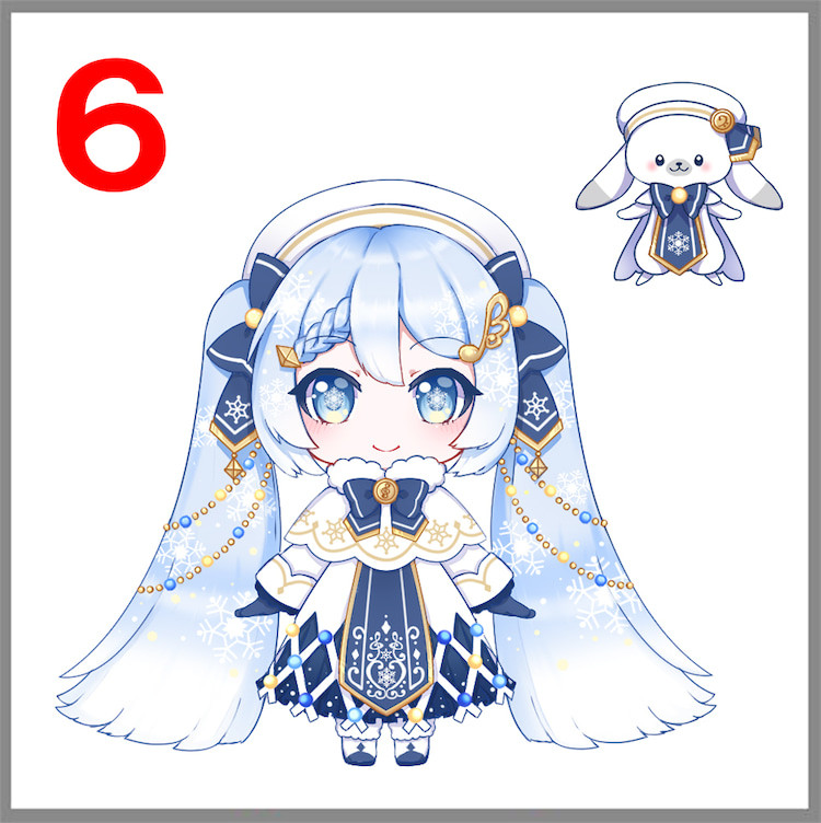 Vocaloid - Hatsune Miku - Rabbit Yukine - Nendoroid (#1539) - Snow, Glowing Snow Ver. (Good Smile Company) photo 4
