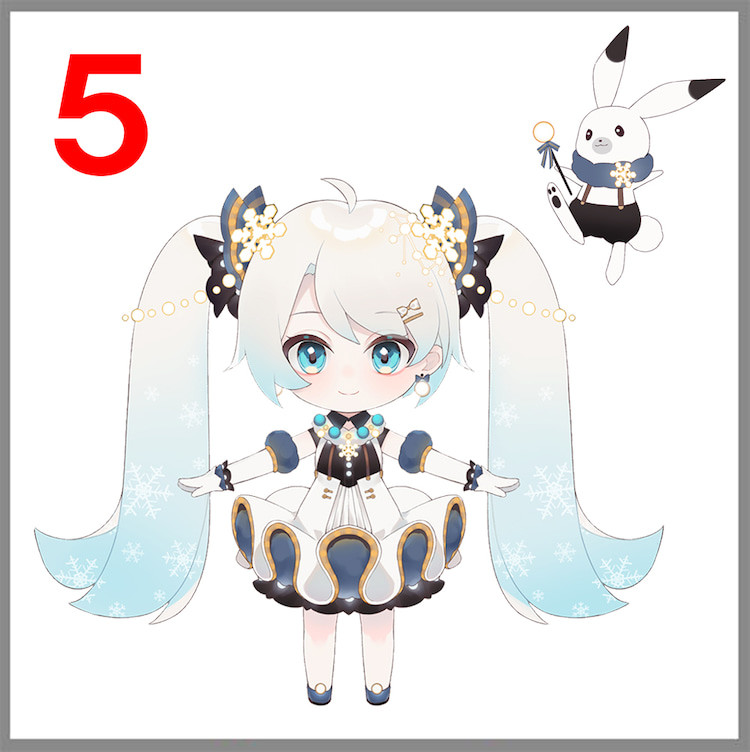 Vocaloid - Hatsune Miku - Rabbit Yukine - Nendoroid (#1539) - Snow, Glowing Snow Ver. (Good Smile Company) photo 11