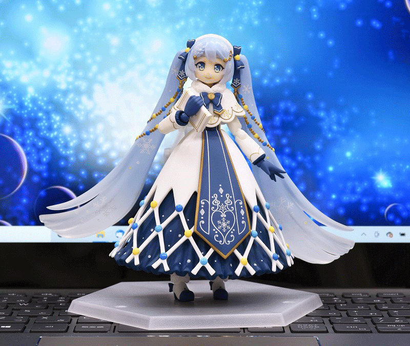 Vocaloid - Hatsune Miku - Rabbit Yukine - Figma (#EX-064) - Snow, Glowing Snow Ver. (Max Factory) photo 8