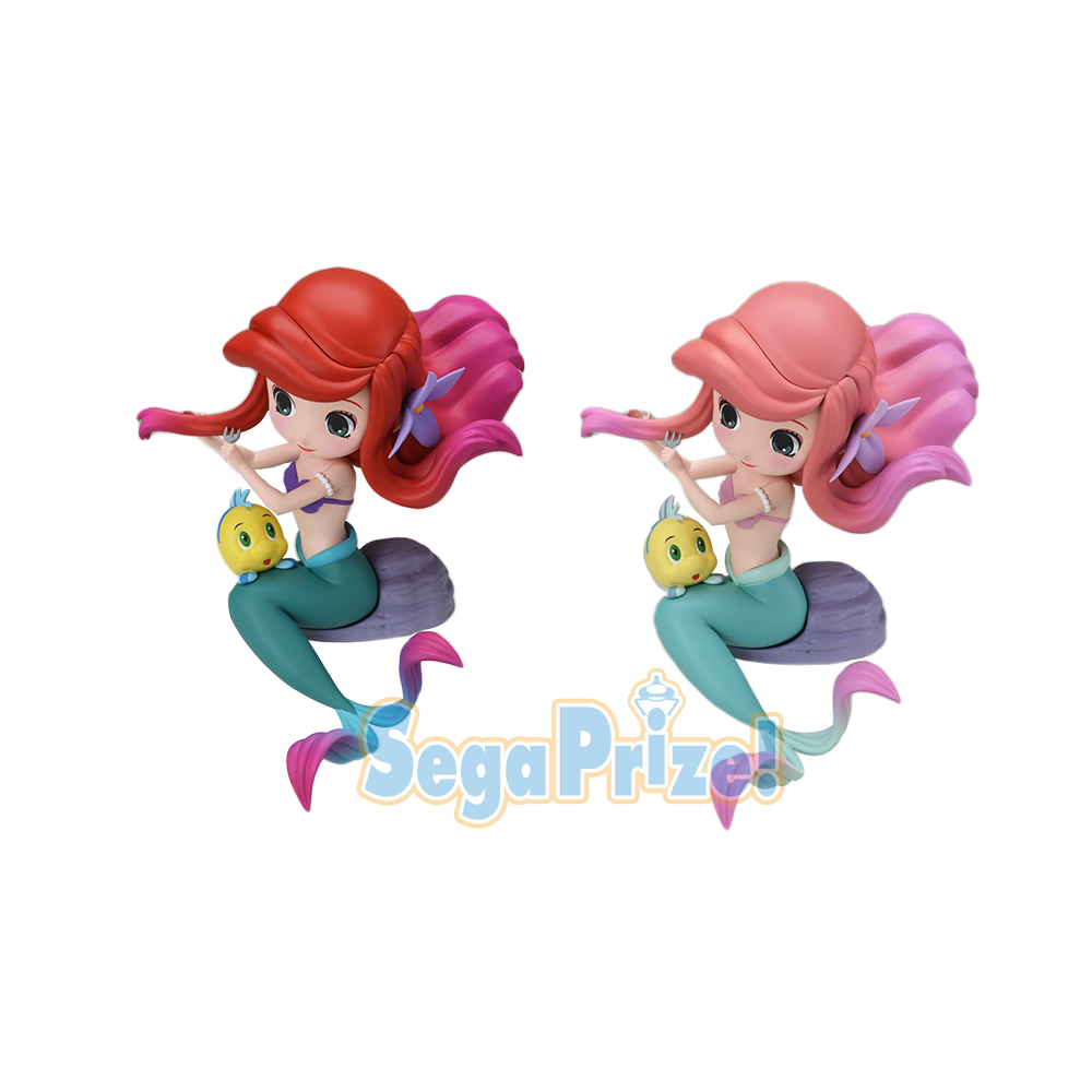 The Little Mermaid - Ariel - Flounder - PM Figure - Sega Disney Prize - Sprinkles Sugar Pink ver. (SEGA) photo 3