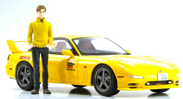 Initial D - Shin Gekijouban Initial D - Takahashi Keisuke - ɛ̃fini RX7 (FD3S) - 1/18 New Initial D The Movie Mazda RX-7 FD3S W/ Keisuke Takahashi Figure - 1/18 (Kyosho) photo 7