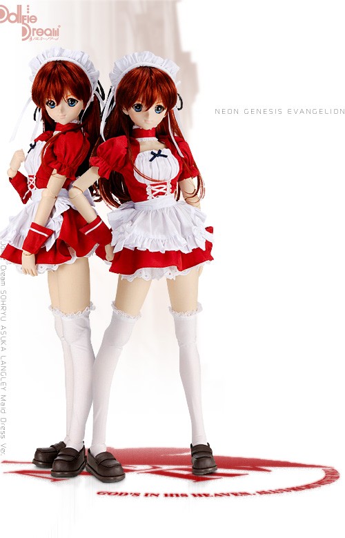 Shin Seiki Evangelion - Souryuu Asuka Langley - Dollfie Dream - 1/3 - Maid Dress Ver (Volks) photo 9